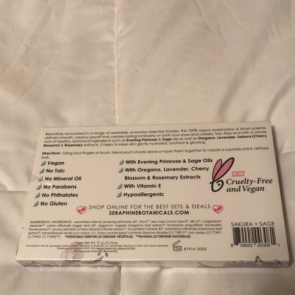 Sakura + Sage Vegan Eyeshadow & Blush Palette - Picture 2 of 4